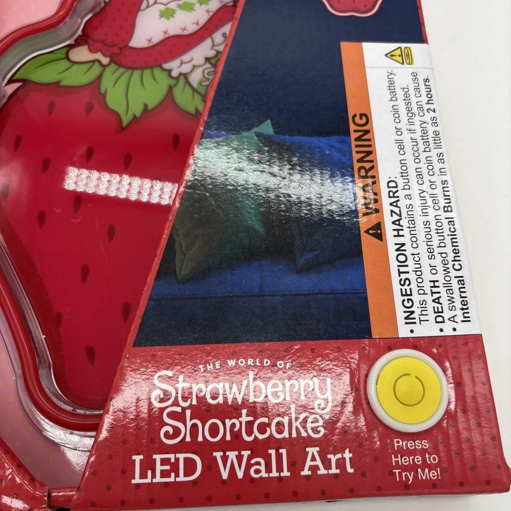 The World of Strawberry Shortcake LED Wall Art Decor Light Up Neon Led 13 Inches